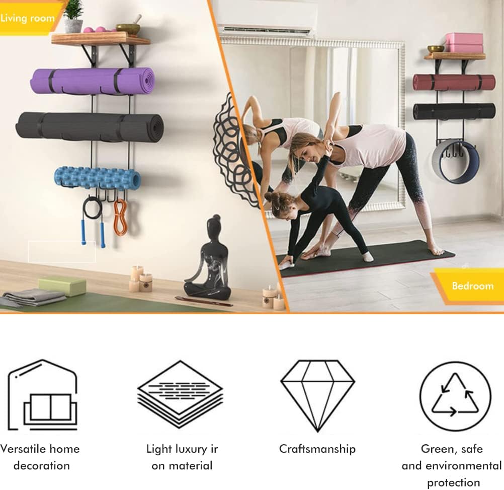 Mingtang wall mounted yoga mat holder