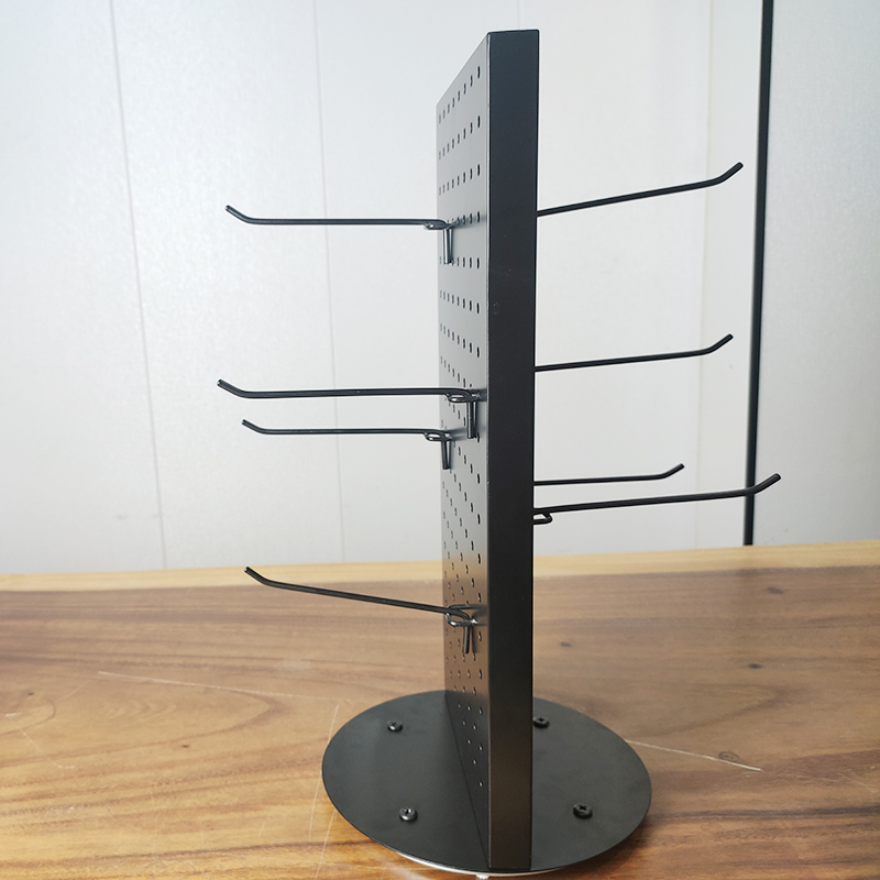 Countertop double-sided rotating display rack