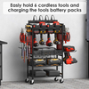 Mingtang Garage Power Tools Organizer Cart with Charging Station