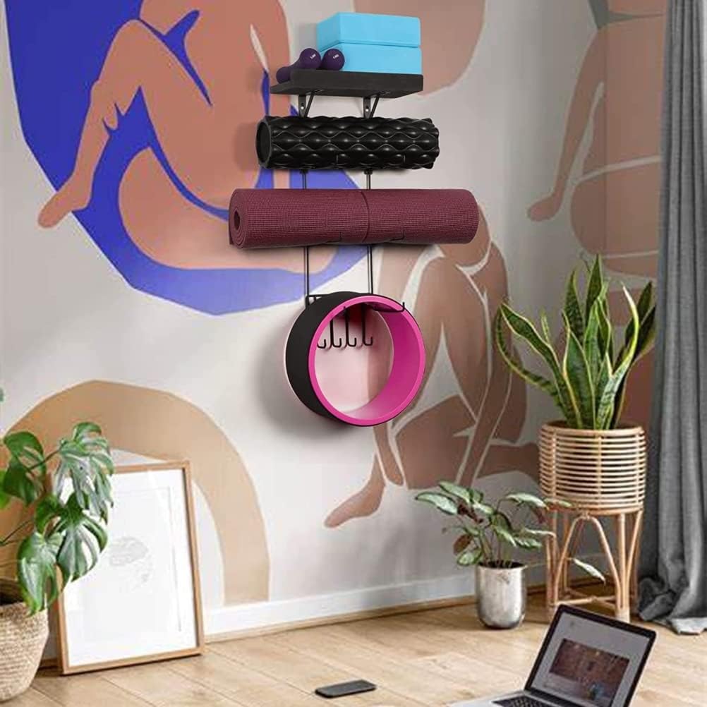 Mingtang wall mounted yoga mat holder