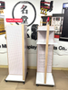 Plastic pegboard display stand