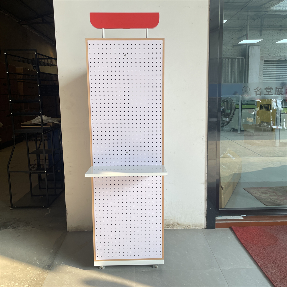 Pegboard display rack, rotating display stand