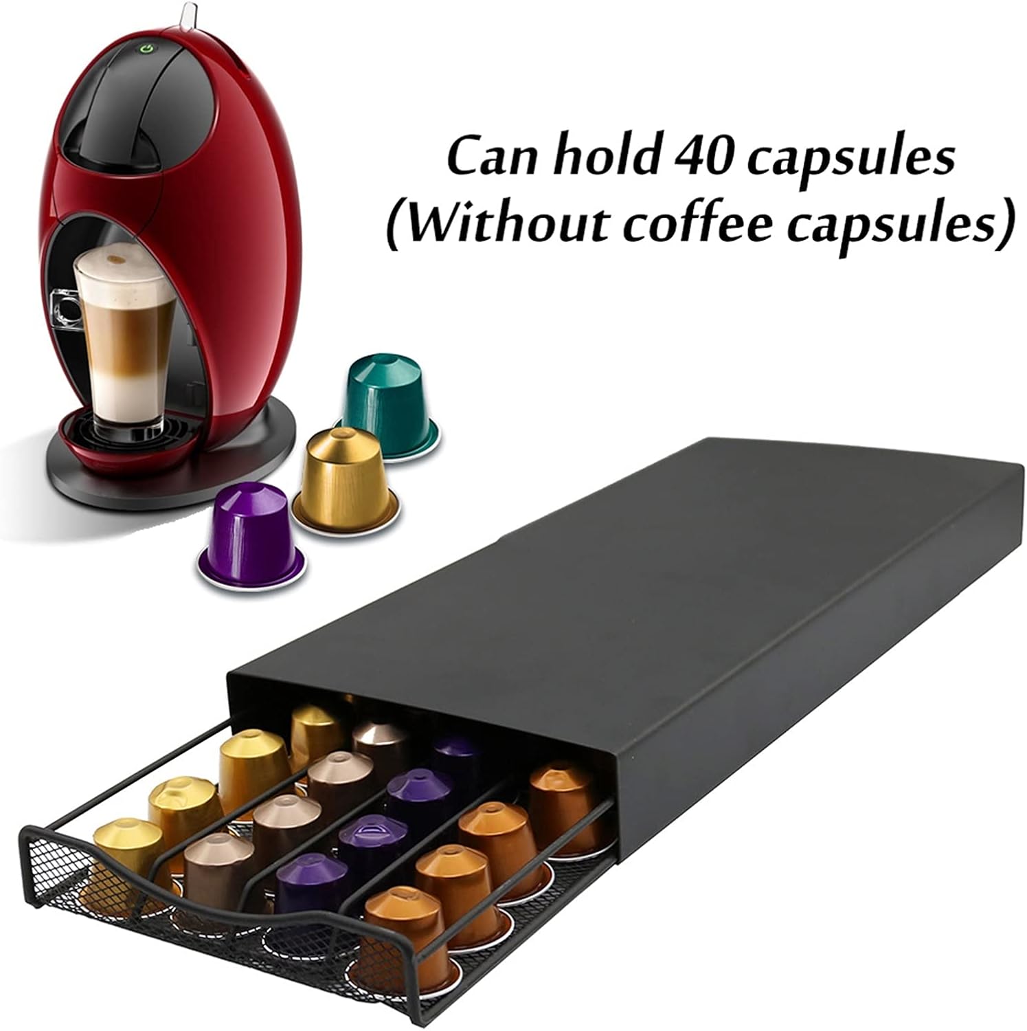 Mingtang Coffee Station Organizer, Coffee Pod Holder.