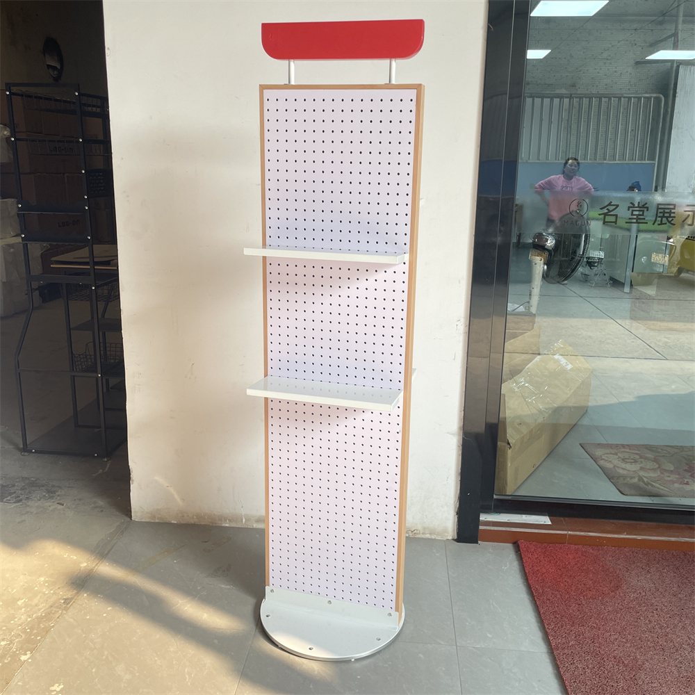 Pegboard display rack, rotating display stand