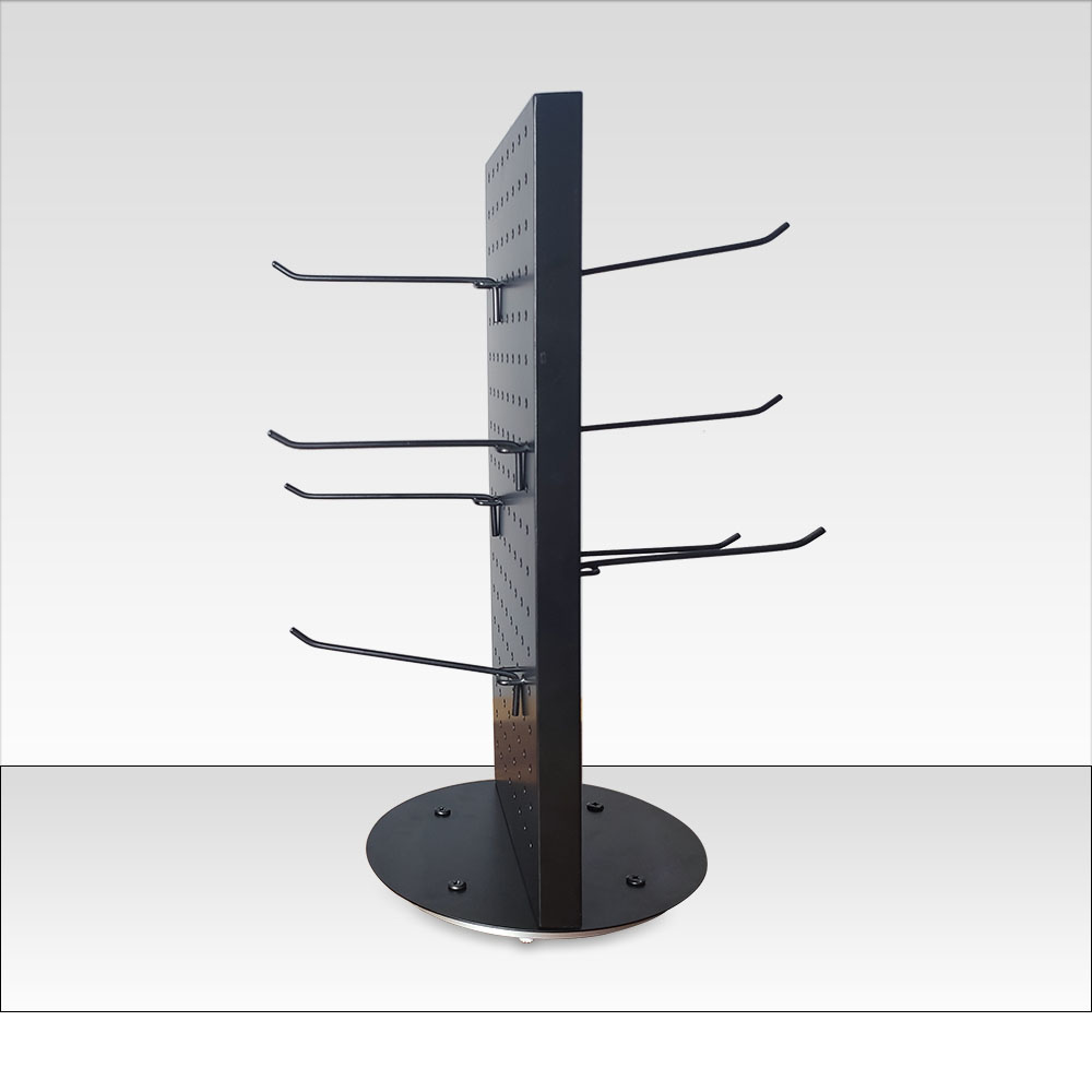 Countertop double-sided rotating display rack