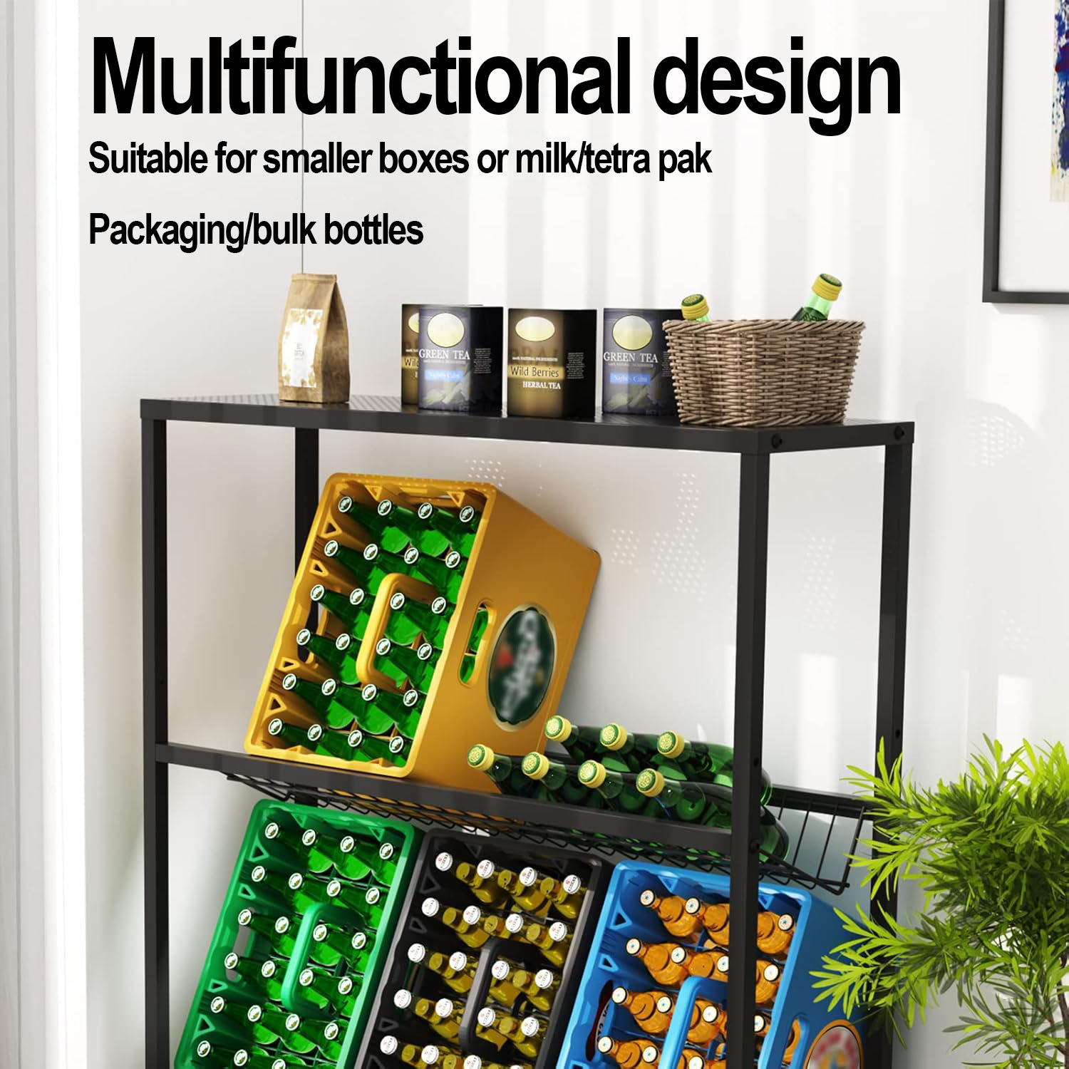 Mingtang Beer Box Rack Beverage Crate Shelf